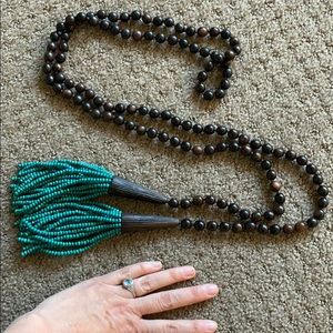 NEST brand wooden bead necklace